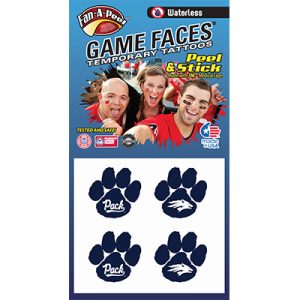 Waterless Paw Print Face Decal