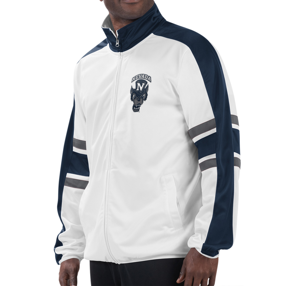 Quick Snap Track Jacket – Silver and Blue Outfitters